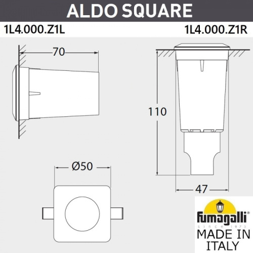 Встраиваемый светильник уличный Aldo 1L4.000.000.LXZ1L фото 2