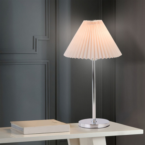 Интерьерная настольная лампа Peony 01132/1 хром/серый фото 2