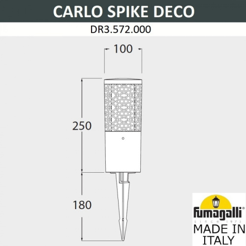 Грунтовый светильник Carlo Deco DR3.572.000.LXU1L фото 2