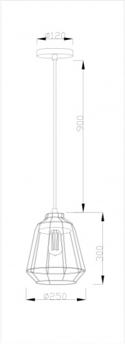 Подвесной светильник Hozy V1371-1P фото 2