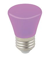Лампочка светодиодная  LED-D45-1W/PURPLE/E27/FR/С BELL