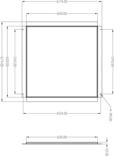 Рамка для светильника Frame for plaster 930231 фото 2