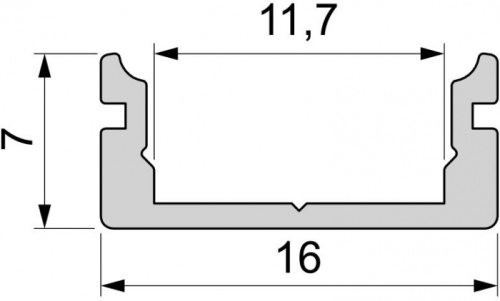 Профиль для светодиодной ленты AU-01-10 970020 фото 3