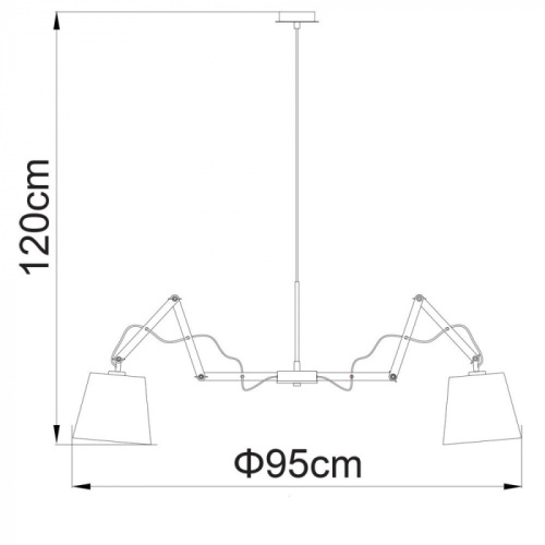 Подвесная люстра Pinocchio A5700LM-8WH фото 2