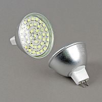 Лампочка светодиодная  MR16-5W-WH-42LED-cl