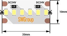 Светодиодная лента  SWG2A300-24-19.2-NW
