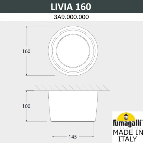 Потолочный светильник уличный Livia 160 3A9.000.000.AXD1L фото 2