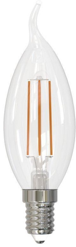 Лампочка светодиодная филаментная LED-CW35-SLF LED-CW35-6W/3000K/E14/CL/SLF