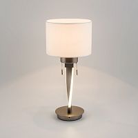 Интерьерная настольная лампа Titan 993 белый / никель