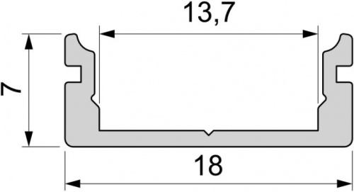 Профиль для светодиодной ленты AU-01-12 970045 фото 3
