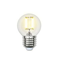 Лампочка светодиодная  LED-G45-6W/WW/E27/CL PLS02WH картон